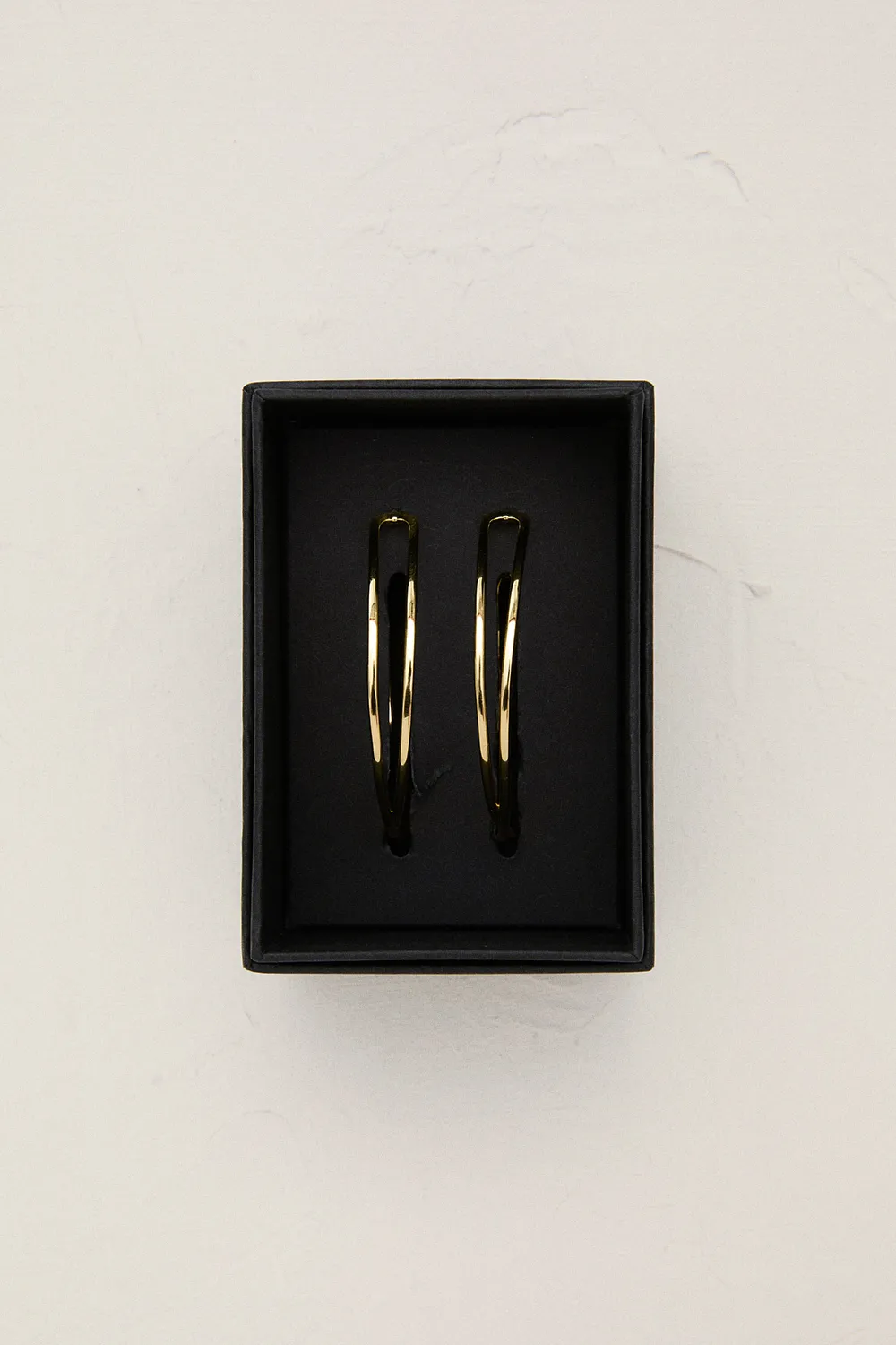 14kt Gold Plated Criss Cross Hoop Earring BKK24080 4 14kt Gold Plated Criss Cross Hoop Earring BKK24080