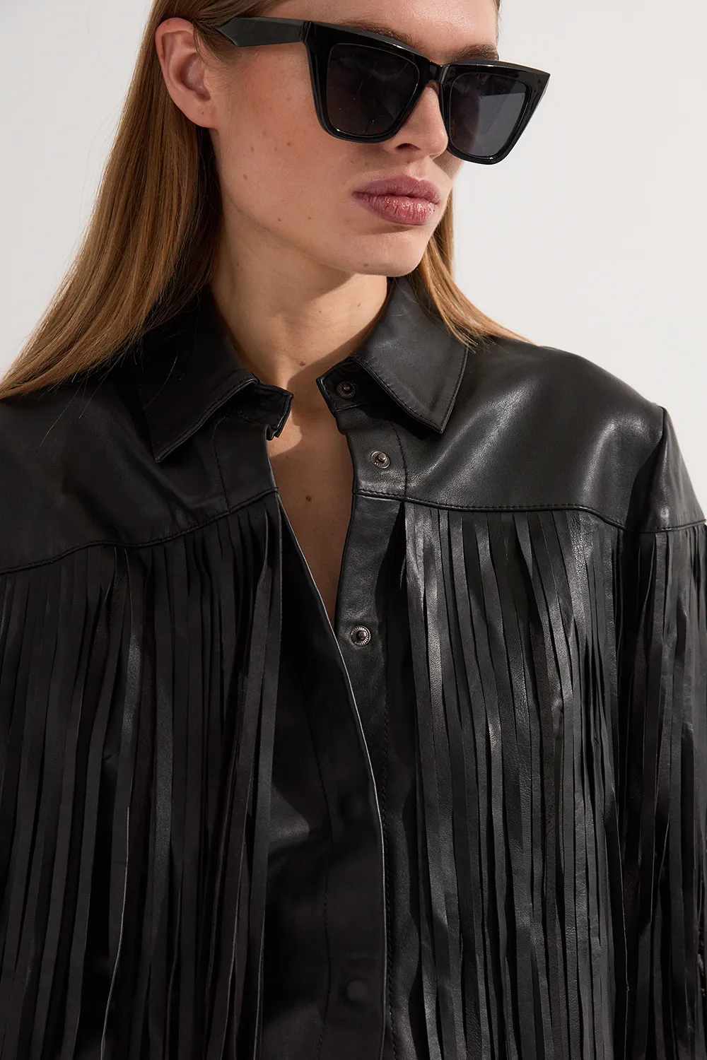 Leather Tassel Jacket BKK24214