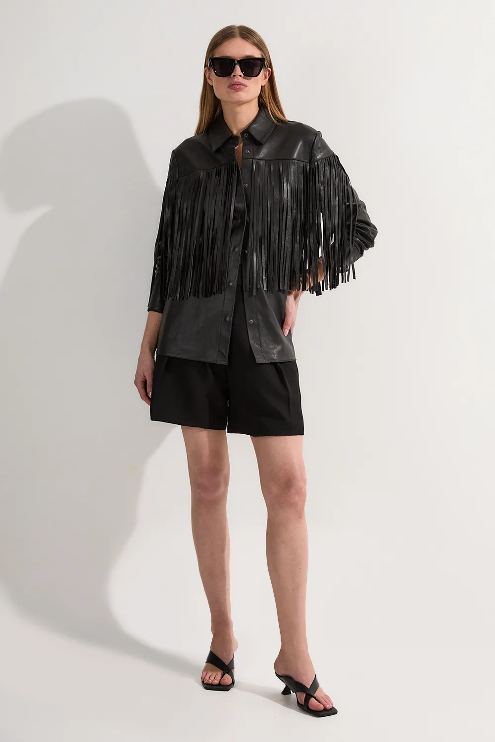 Leather Tassel Jacket BKK24214 3 Leather Tassel Jacket BKK24214