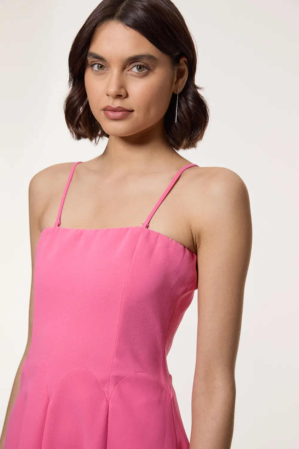 Soft Tailored Bandeau Midi Dress BKK24350