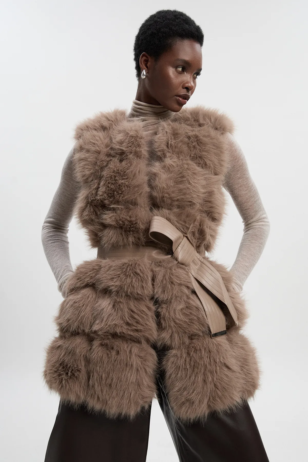 Petite Faux Fur Panelled Gilet BKK24418