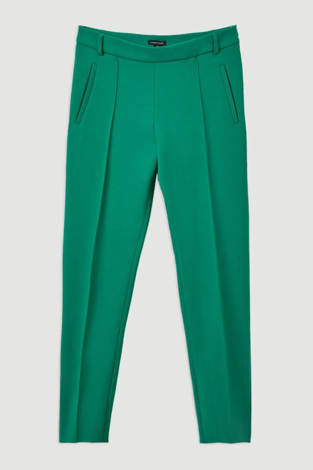 Compact Stretch Slim Leg Tailored Trousers BKK19802