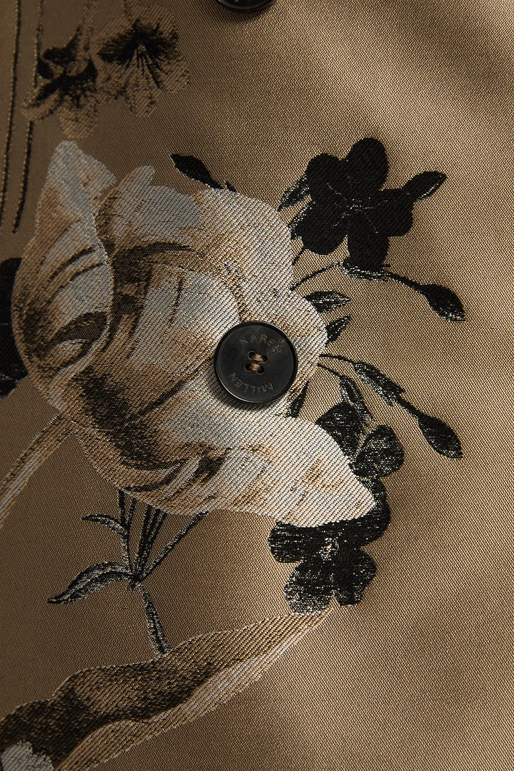 Plus Size Tailored Jacquard Mix Trench Midi Coat BKK24557