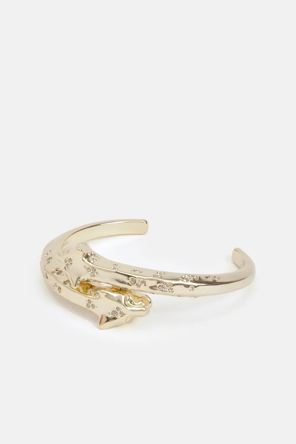 14kt Gold Plated Leopard Cuff BKK24738
