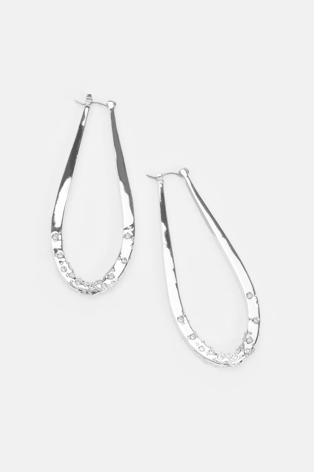 14kt Gold Plated Crystal Sprinkle Loop Earrings BKK24740 3 14kt Gold Plated Crystal Sprinkle Loop Earrings BKK24740