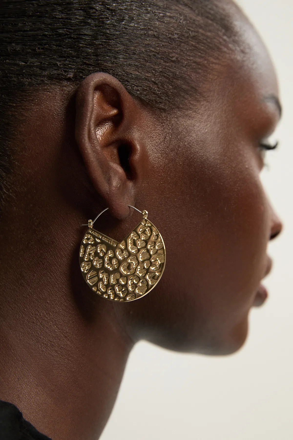 14kt Gold Plated Leopard Spot Earrings BKK24750