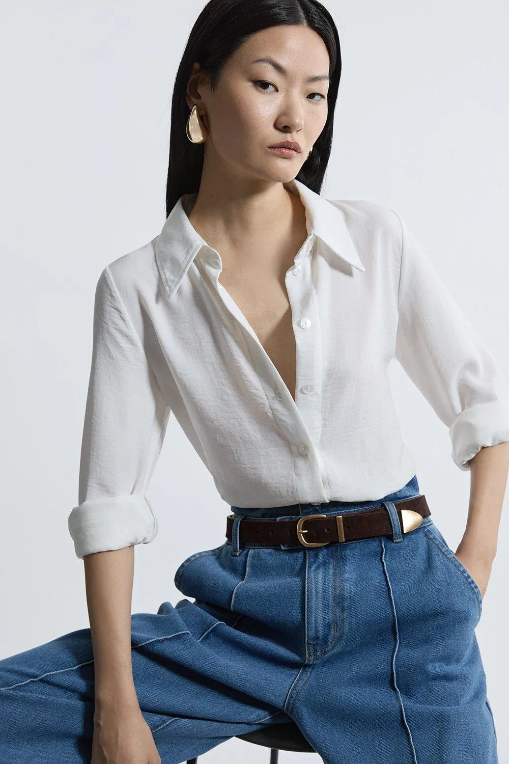 Wide Suede Belt BKK20453