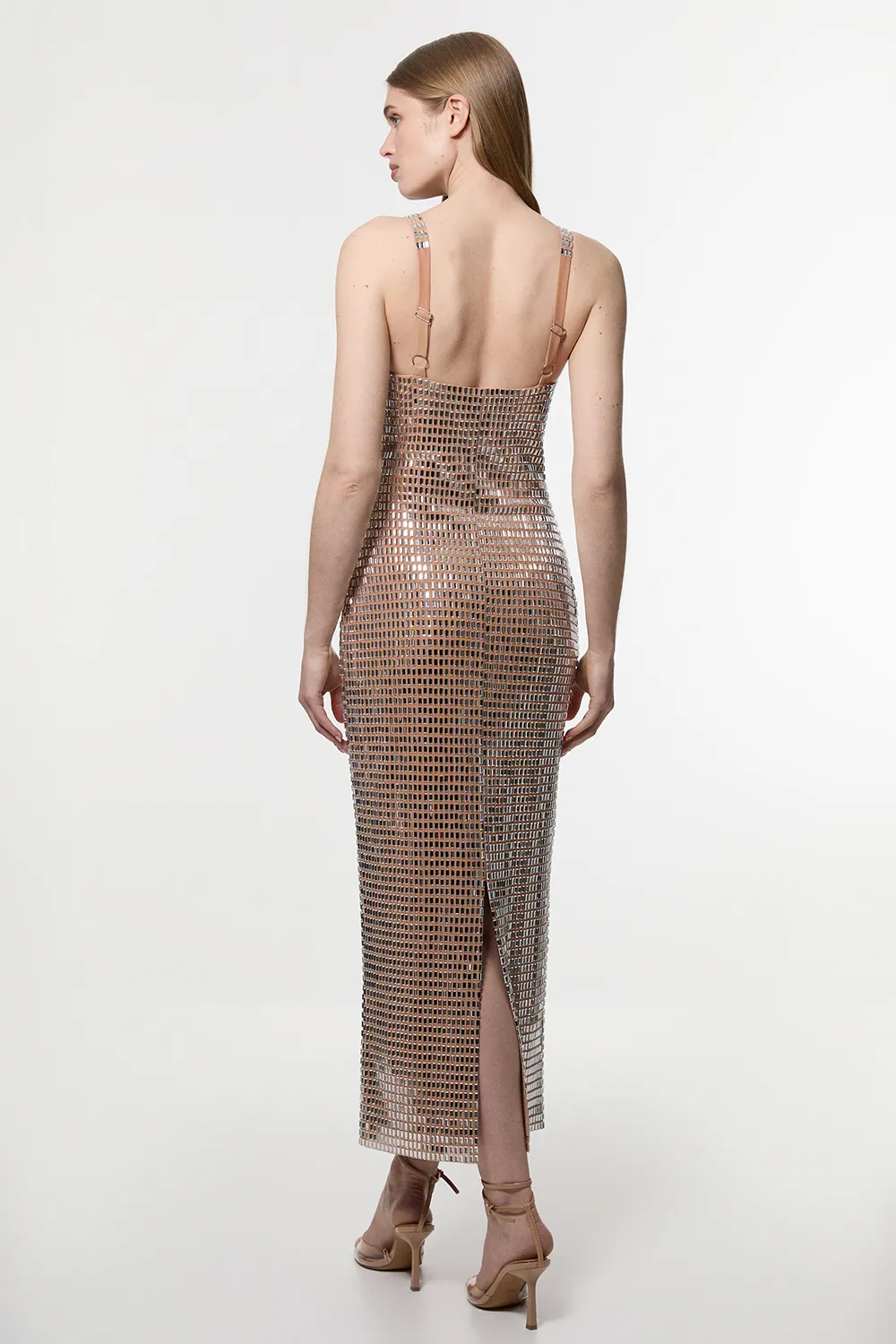 Premium Crystal Embellished Jersey Midi Dress BKK24879 6 Premium Crystal Embellished Jersey Midi Dress BKK24879