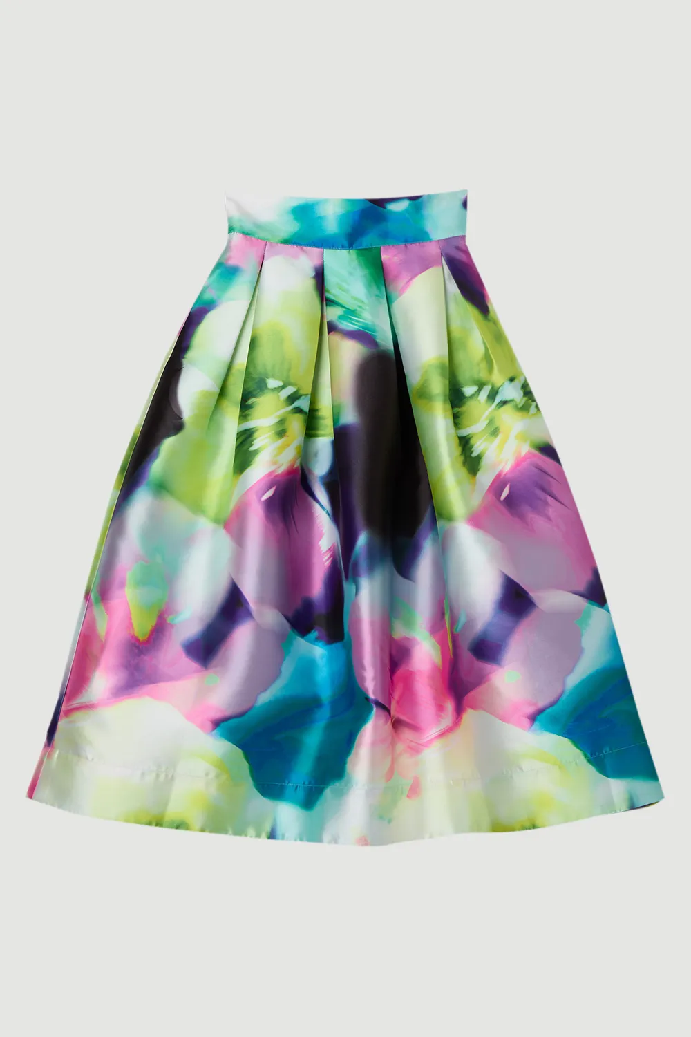 Floral Twill Woven Prom Skirt BKK24916