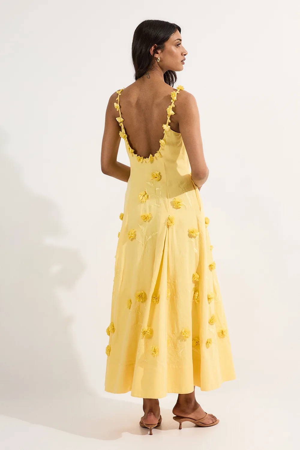 Cotton Applique Strappy Woven Maxi Dress BKK24985 6 Cotton Applique Strappy Woven Maxi Dress BKK24985