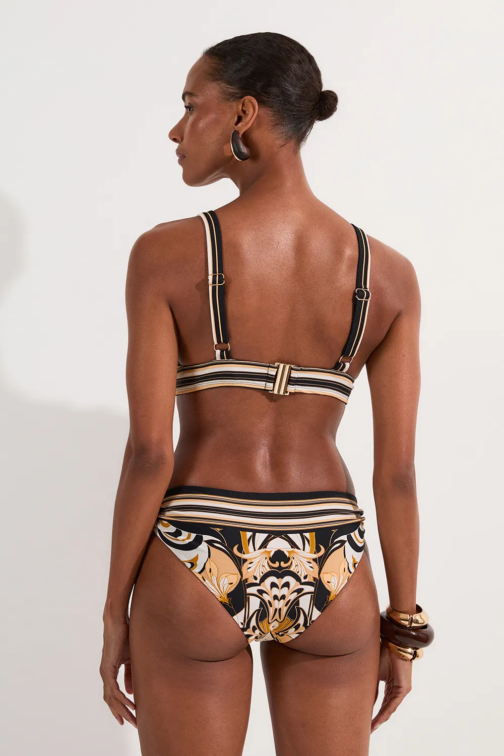Abstract Print Trim Detail Bikini Top BKK25039 5 Abstract Print Trim Detail Bikini Top BKK25039