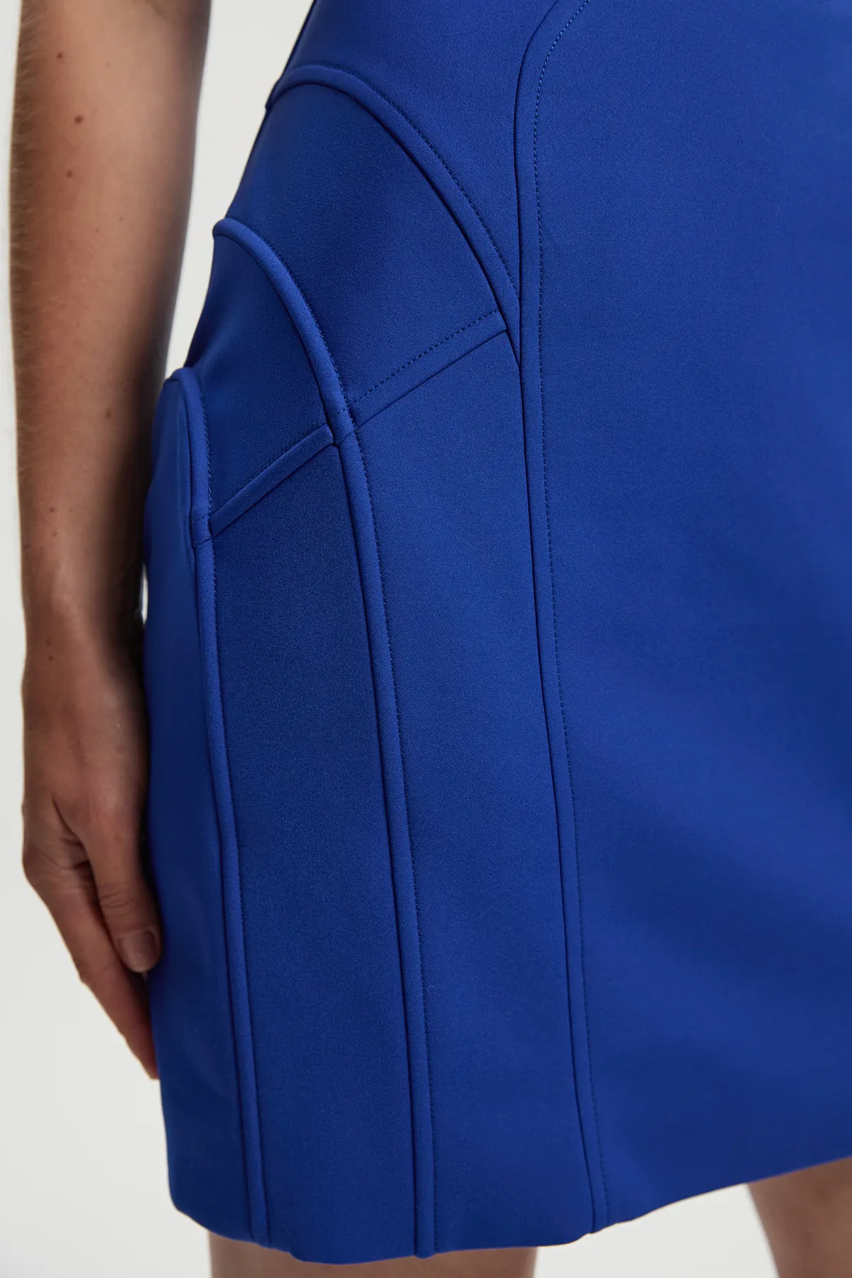 Tailored Scuba Corset Detail Mini Dress BKK25079 3 Tailored Scuba Corset Detail Mini Dress BKK25079