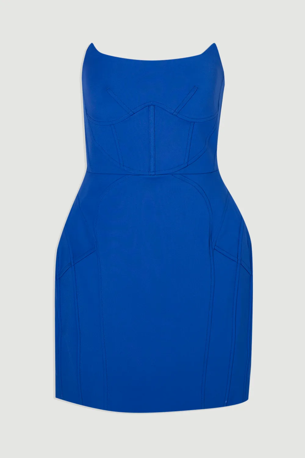 Tailored Scuba Corset Detail Mini Dress BKK25079 4 Tailored Scuba Corset Detail Mini Dress BKK25079