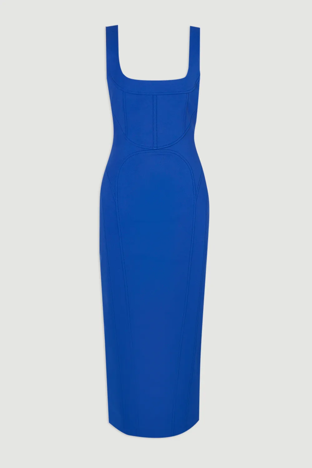 Tailored Scuba Corset Strappy Midi Pencil Dress BKK25080 4 Tailored Scuba Corset Strappy Midi Pencil Dress BKK25080