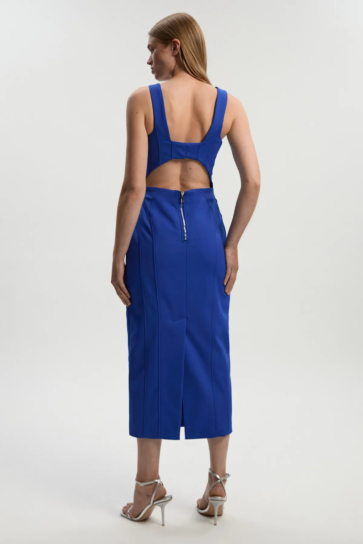 Tailored Scuba Corset Strappy Midi Pencil Dress BKK25080 5 Tailored Scuba Corset Strappy Midi Pencil Dress BKK25080