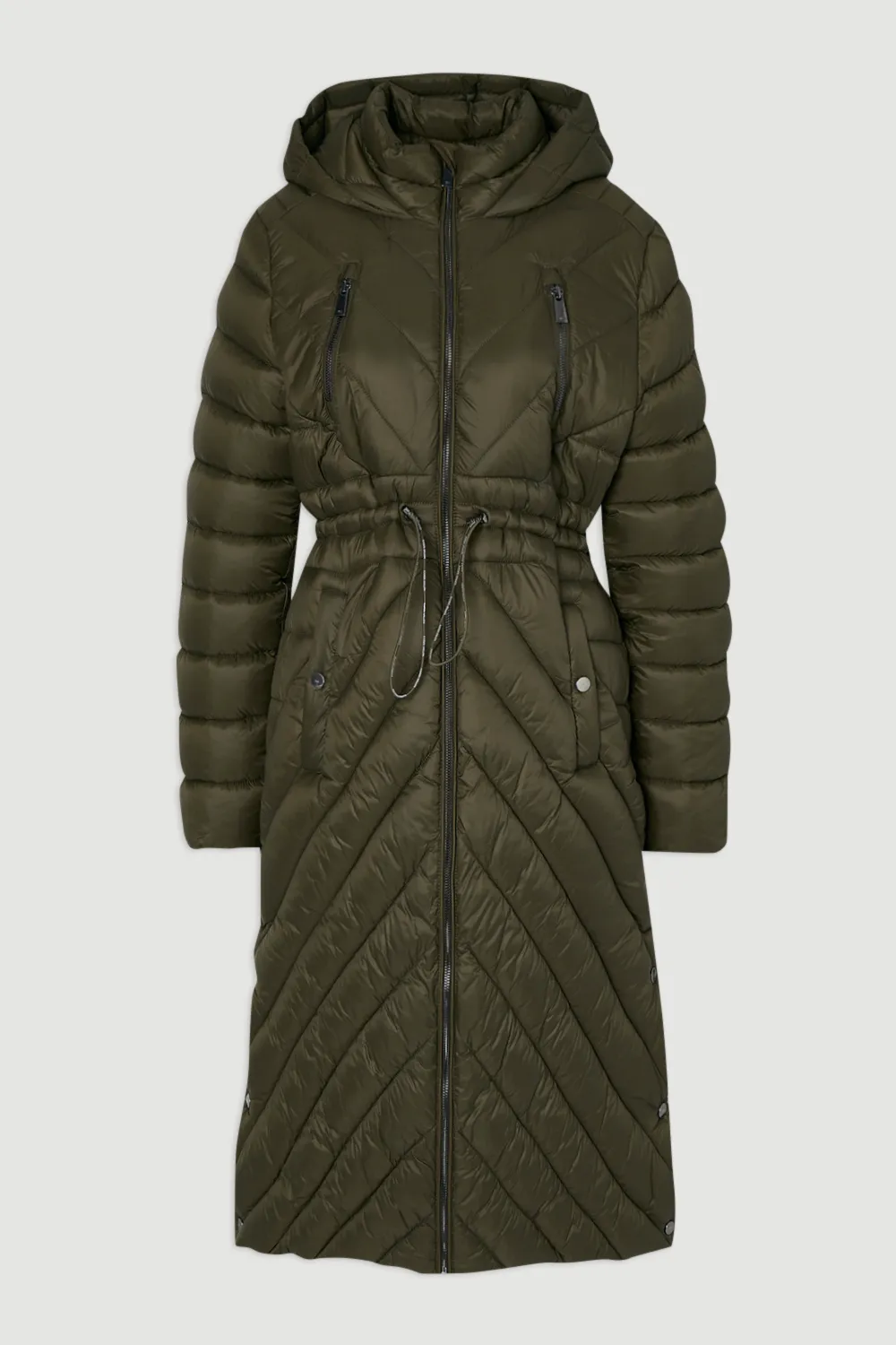 Plus Size Lightweight Knee Length Packable Coat BKK25084 4 Plus Size Lightweight Knee Length Packable Coat BKK25084