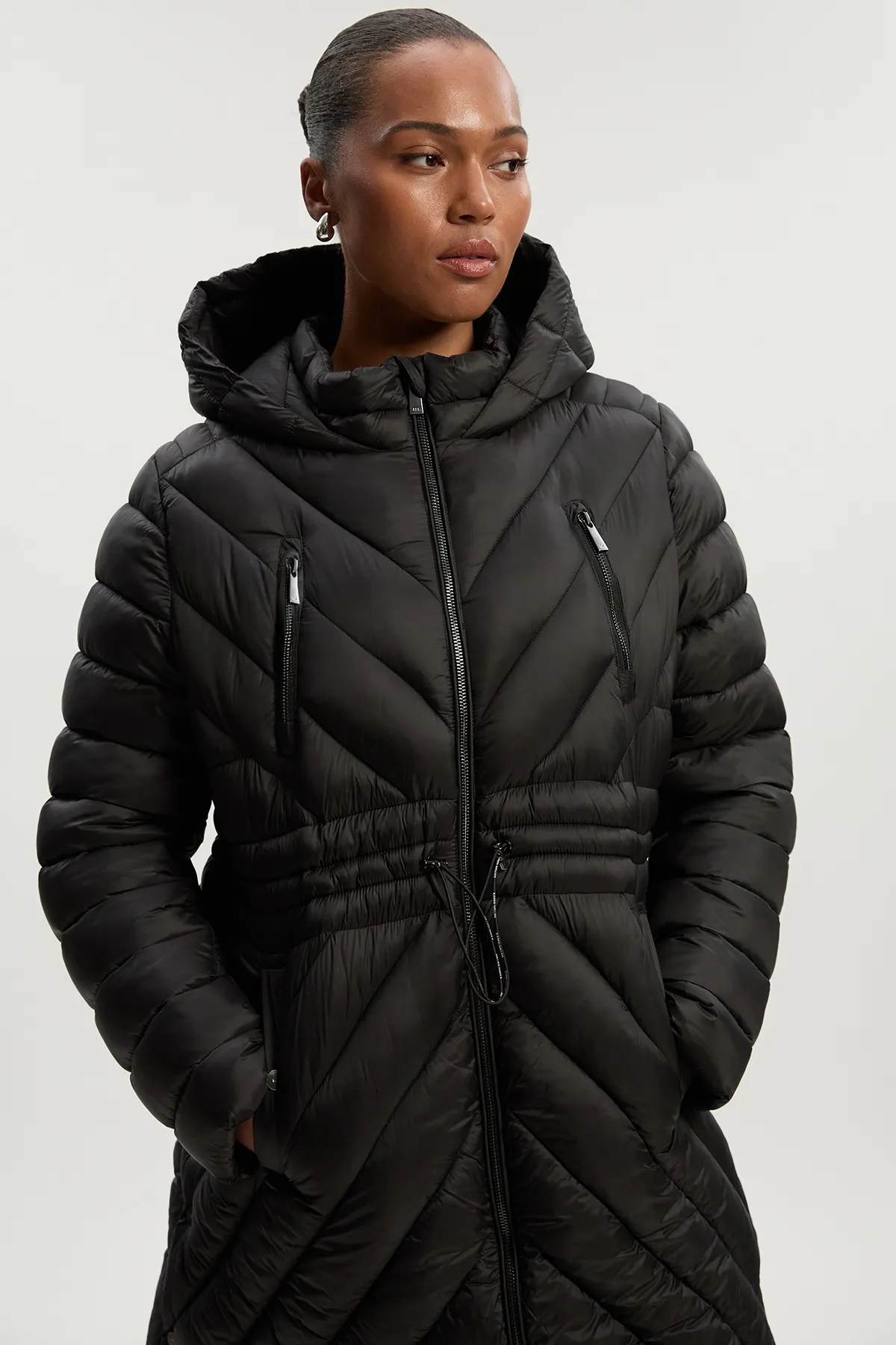 Plus Size Lightweight Packable Coat BKK25092