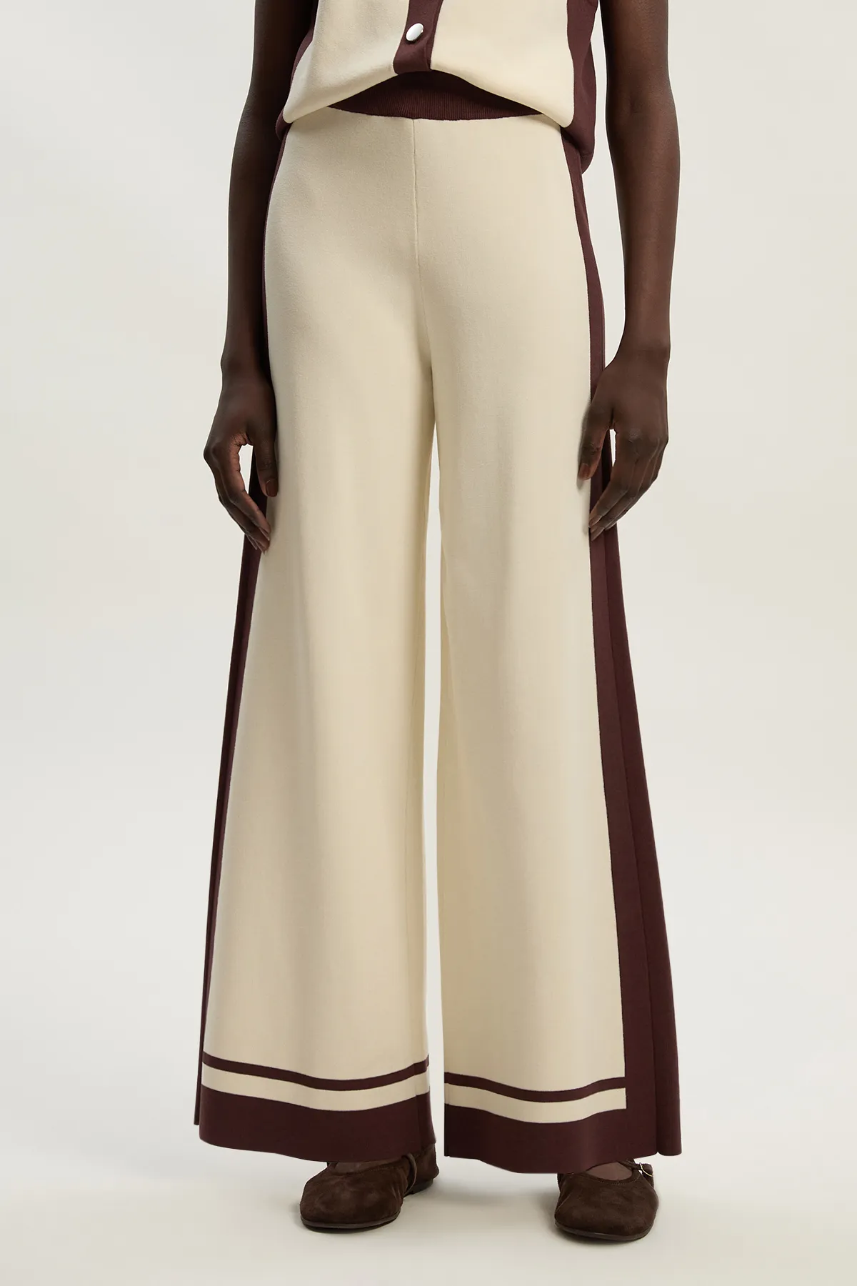 Colour Block Knitted Trousers BKK25234 3 Colour Block Knitted Trousers BKK25234