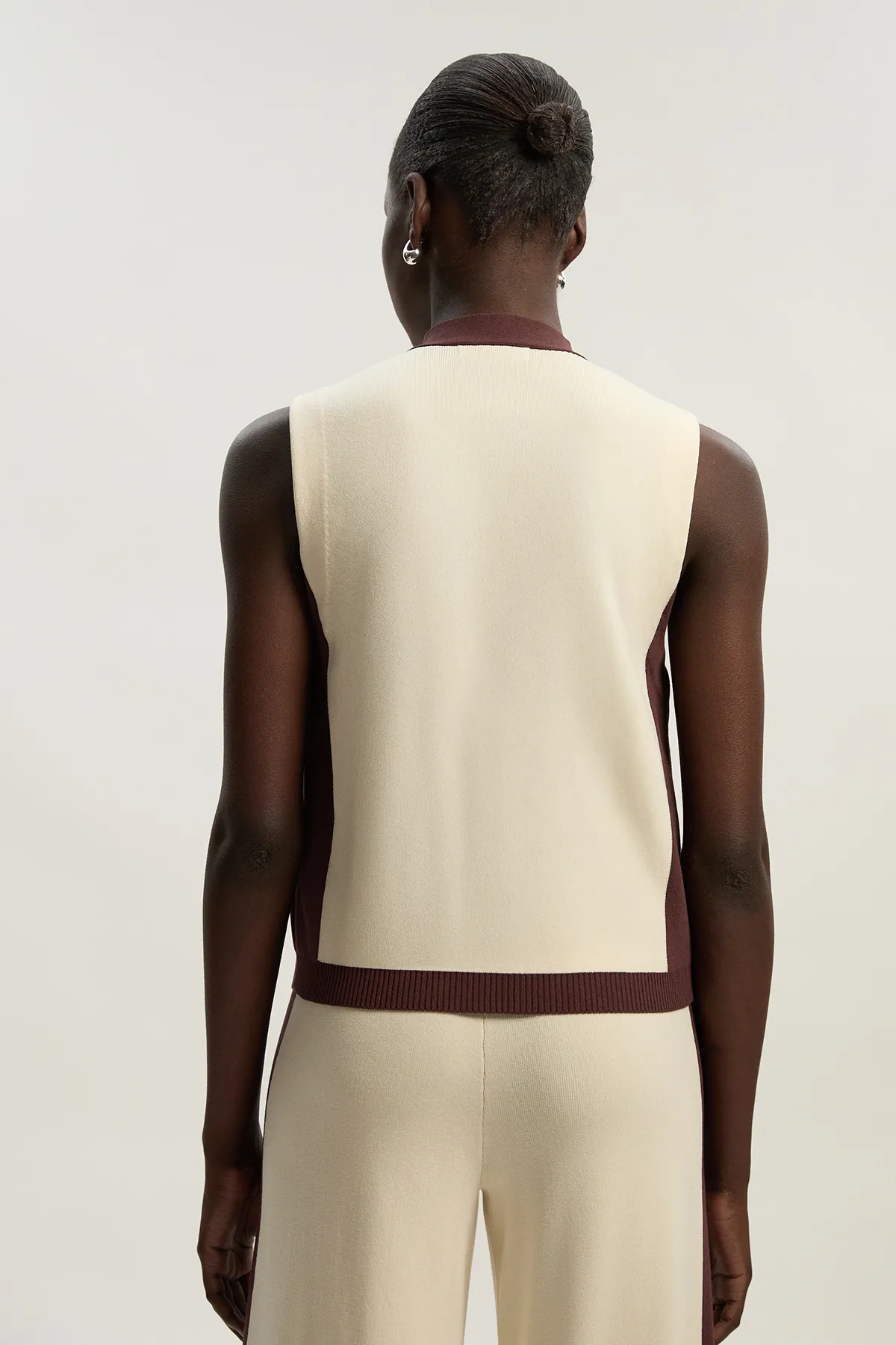 Colour Block Knitted Waistcoat BKK25235 5 Colour Block Knitted Waistcoat BKK25235