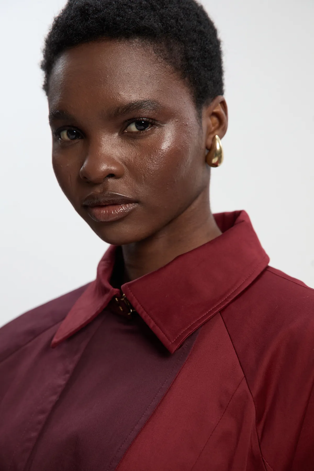 Petite Colour Block Belted Tailored Trench Coat BKK25256