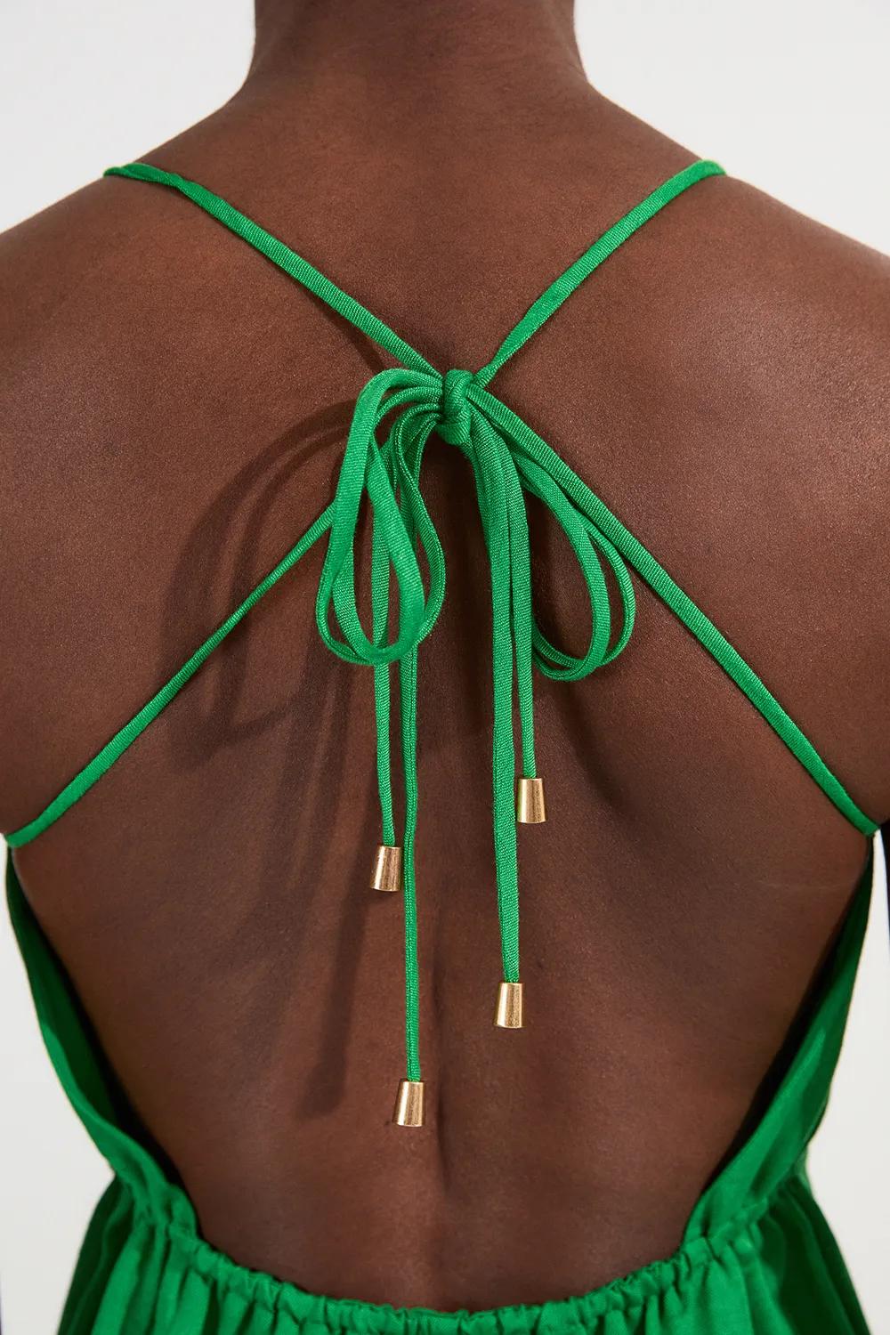 Petite Viscose Linen Woven Mini Beach Dress BKK25309