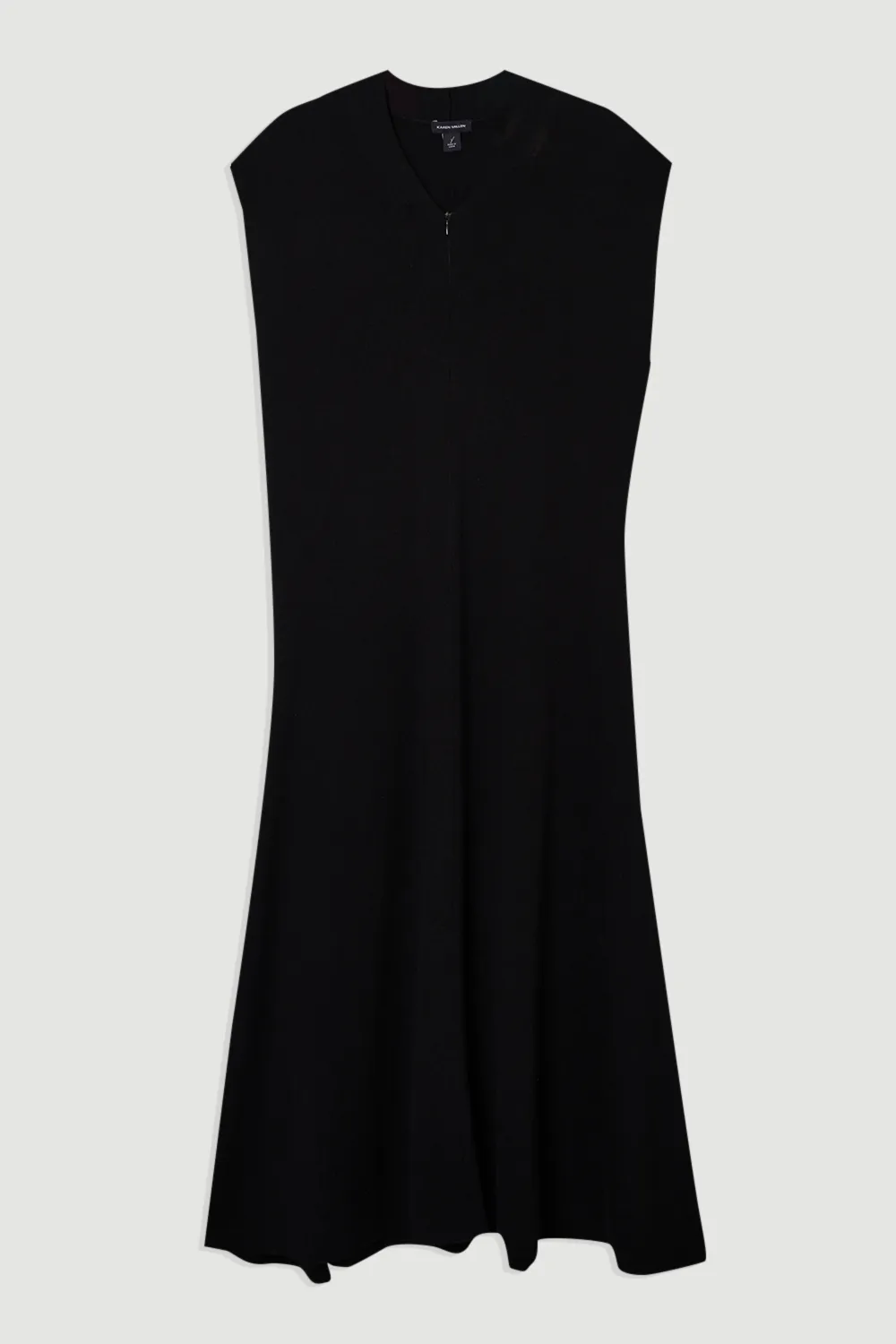 Plus Size Viscose Blend Zip Front Sleeveless Knitted Midi Dress BKK25539 4 Plus Size Viscose Blend Zip Front Sleeveless Knitted Midi Dress BKK25539