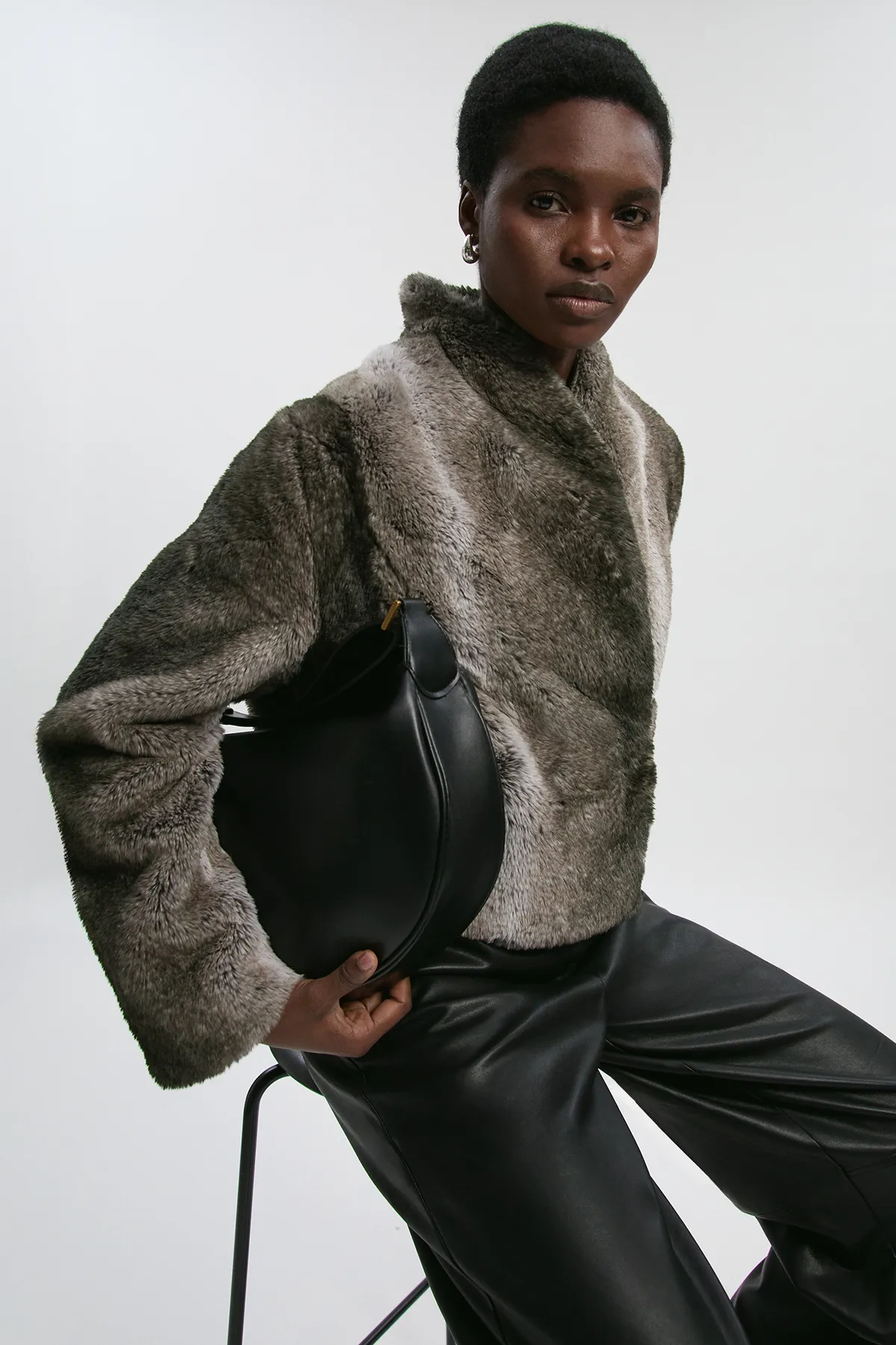 Faux Fur Short Coat BKK25604