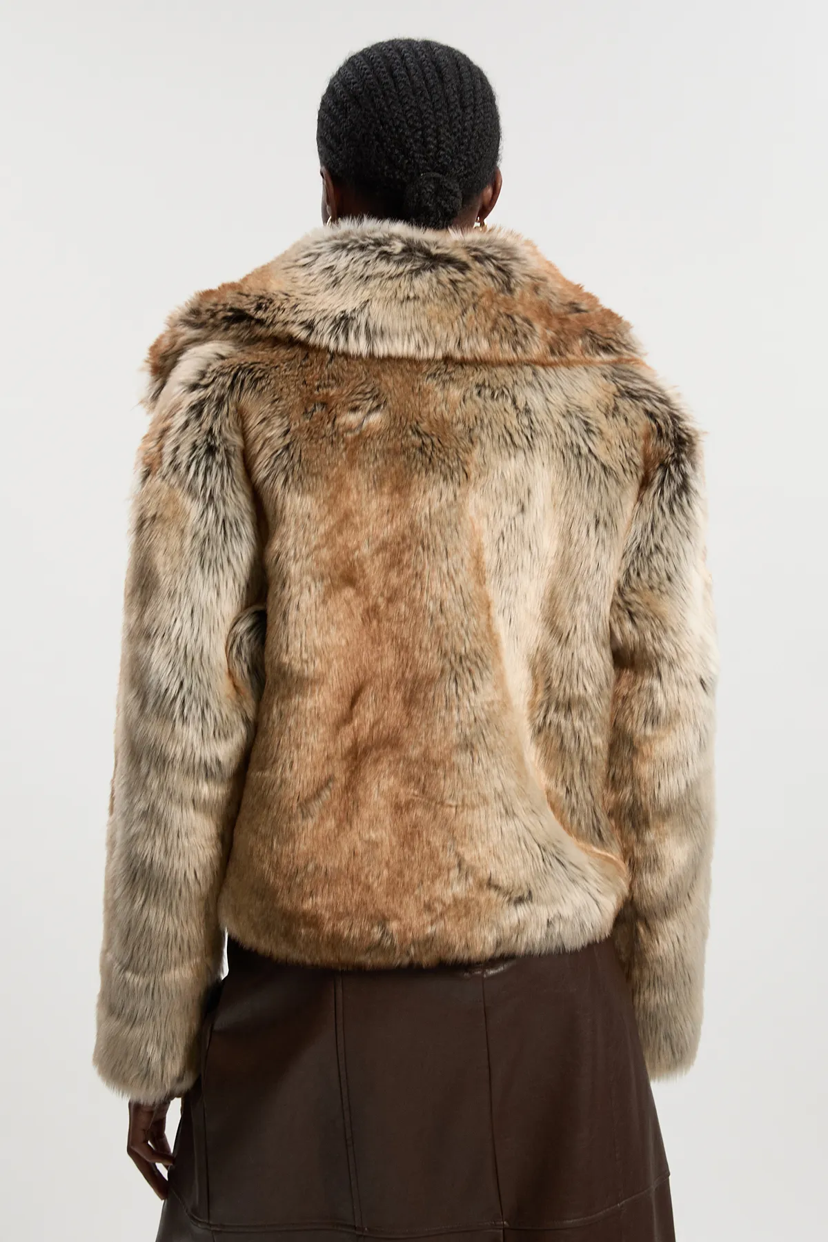 Faux Fox Fur Short Coat BKK25606 5 Faux Fox Fur Short Coat BKK25606